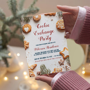 Cookies in snoepjes Exchange Party Kaart