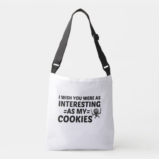 COOKIES INTERESSANT ZOALS U CROSSBODY TAS (Voorkant)