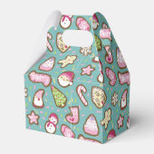 Cookies Kerst Turquoise Favoriet Box Bedankdoosjes (Achterkant)