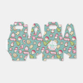 Cookies Kerst Turquoise Favoriet Box Bedankdoosjes (Uitgevouwen)
