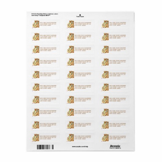 Cookies Labels (Full Sheet)