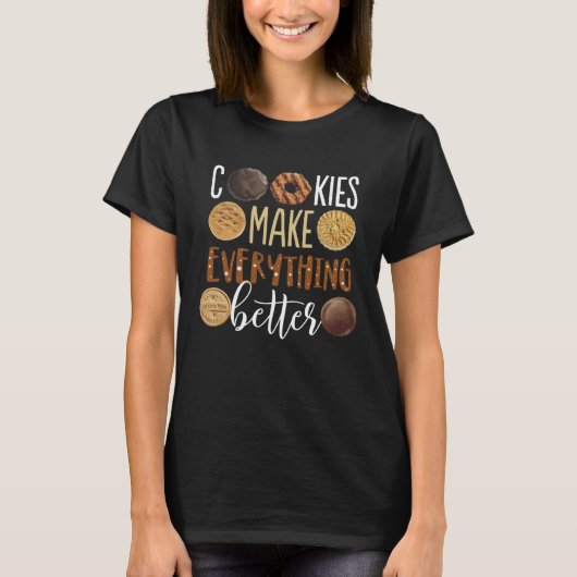Cookies make everything better  Christmas T-shirt (Voorkant)