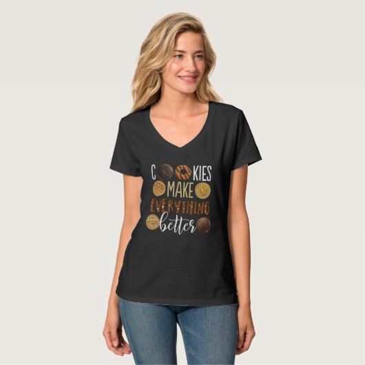Cookies make everything better  Christmas T-shirt (Voorkant volledig)