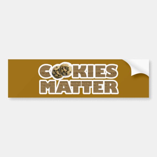 Cookies Matter Bumpersticker (Voorkant)
