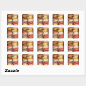 Cookies met Crème-vulling Vierkante Sticker (Vel)