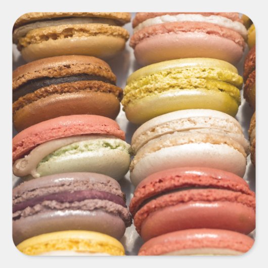 Cookies met Crème-vulling Vierkante Sticker (Voorkant)