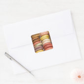 Cookies met Crème-vulling Vierkante Sticker (Envelop)