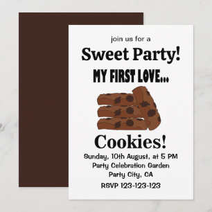 Cookies Mijn eerste liefde Cookies Sweet Party Kaart