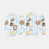 Cookies & Milk Blue Verjaardagsfeestje Favorietend Bedankdoosjes (Uitgevouwen)