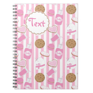 Cookies & Milk Girls Roze Bakkerij Notitieboek Dag