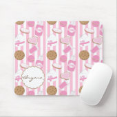 Cookies & Milk Roze Bakkerij Cute Computer Muismat (Met muis)