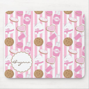 Cookies & Milk Roze Bakkerij Cute Computer Muismat