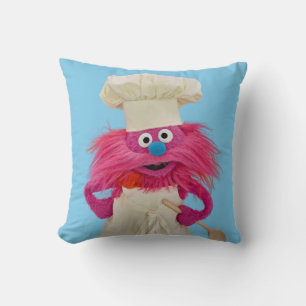 Cookie's Monster Food Truck   Gonger Poseert Kussen