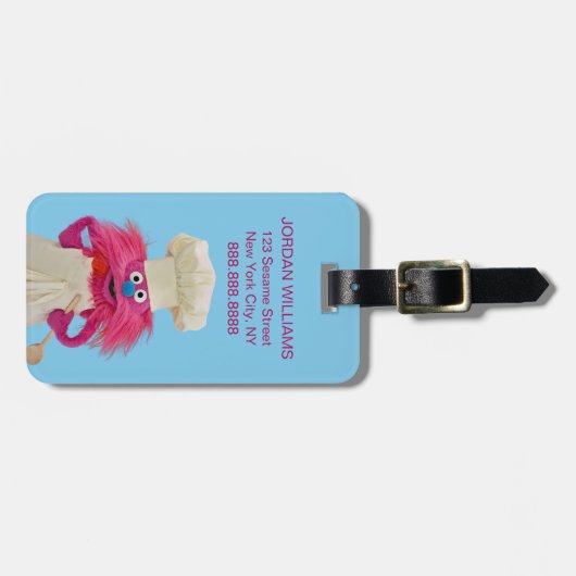 Cookie's Monster Food Truck | Gonger Posing Bagagelabel (Voorkant horizontaal)