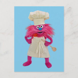 Cookie's Monster Food Truck   Gonger Posing Briefkaart