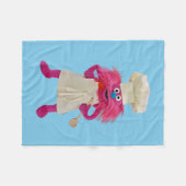 Cookie's Monster Food Truck | Gonger Posing Fleece Deken (Voorkant (Horizontaal))