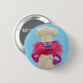 Cookie's Monster Food Truck | Gonger Posing Ronde Button 5,7 Cm (Voorkant /achterkant)