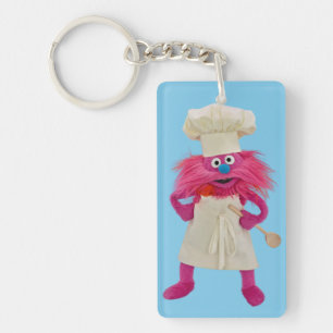 Cookie's Monster Food Truck   Gonger Posing Sleutelhanger