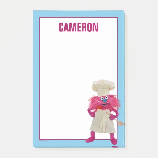 Cookie's Monster Voedseltruck | Gonger Poseert Post-it® Notes (Voorkant)