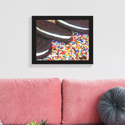 Cookies op Sprinkles Canvas Afdruk (Insitu (Woonkamer))