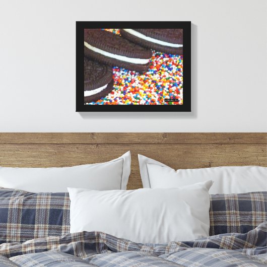 Cookies op Sprinkles Canvas Afdruk (Insitu (Slaapkamer))