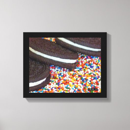 Cookies op Sprinkles Canvas Afdruk (Voorkant)