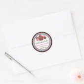 Cookies Pop Cookies Scalloped Banner Ronde Sticker (Envelop)