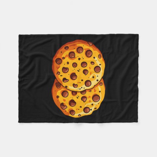 Cookies Shirt Men Women Kids Chocolate Chip Cookie Fleece Deken (Voorkant (Horizontaal))