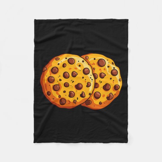 Cookies Shirt Men Women Kids Chocolate Chip Cookie Fleece Deken (Voorkant)