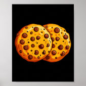 Cookies Shirt Men Women Kids Chocolate Chip Cookie Poster (Voorkant)