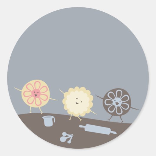 Cookies spelen bakker bakken keuken cadeau label s (Voorkant)