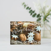 Cookies & Swirls-kerstpostkaart Briefkaart (Staand voorkant)