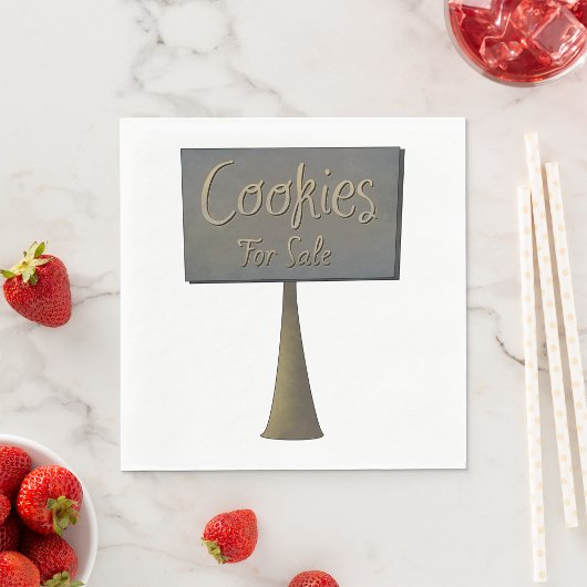 Cookies te koop papieren servetten