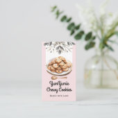 Cookies Trendy QR-code en website Visitekaartje (Staand voorkant)