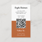 Cookies Trendy QR-code en website Visitekaartje (Achterkant)