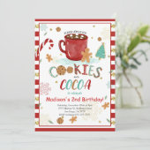 Cookies Verjaardag Uitnodiging (Staand voorkant)