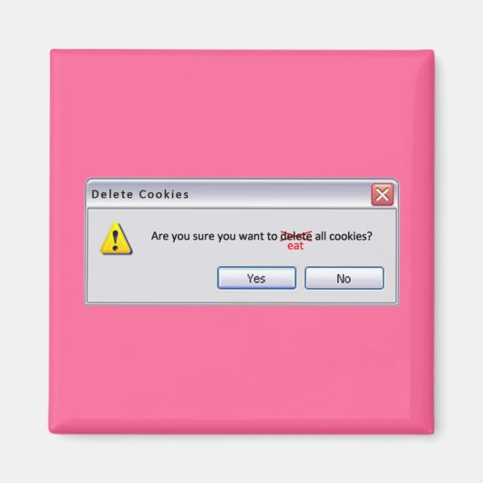 Cookies verwijderen magneet (Voorkant)