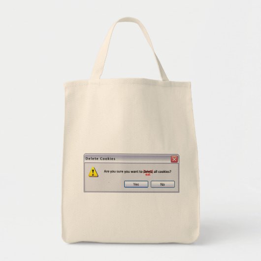 Cookies verwijderen tote bag (Voorkant)