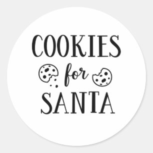 Cookies voor kerstcadeau ronde sticker