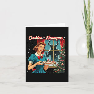 Cookies voor Krampus Grappig Kerst Kerstmis Krampu Kaart