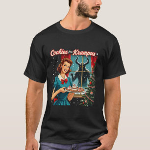 Cookies voor Krampus Grappig Kerst Kerstmis Krampu T-shirt