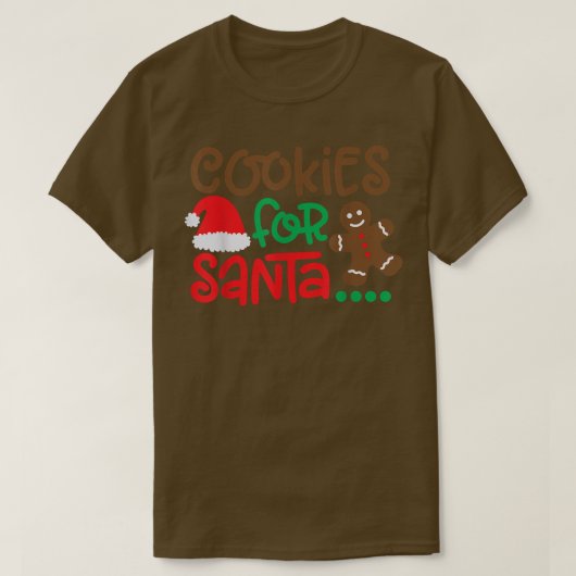 COOKIES VOOR SANTA COOKIE LOVER CHRISTMAS T-SHIRT (Design voorkant)