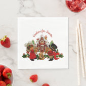 Cookies voor Santa Gingerbread House Papieren serv Servet (Insitu)
