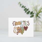 Cookies voor Santa Tshirts en geschenken Feestdagenkaart (Staand voorkant)