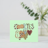 Cookies voor Santa Tshirts en geschenken Feestdagenkaart (Staand voorkant)