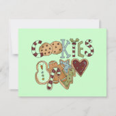Cookies voor Santa Tshirts en geschenken Feestdagenkaart (Voorkant)