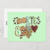 Cookies voor Santa Tshirts en geschenken Feestdagenkaart (Voorkant / Achterkant)