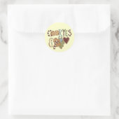 Cookies voor Santa Tshirts en geschenken Ronde Sticker (Tas)
