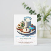🥛 "Cookies & Warm Milk Afternoon" Invitation 🍪 Kaart (Staand voorkant)