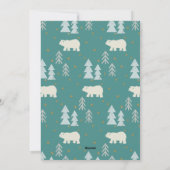 Cookies & warme chocolademelk Blauwgroen verjaarda Feestdagenkaart (Achterkant)